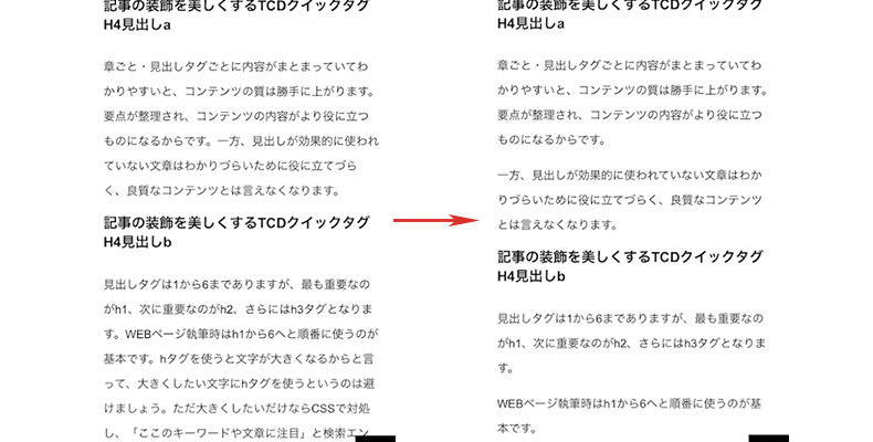 文章の改行位置