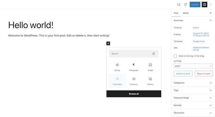 WordPress 6.3の概要